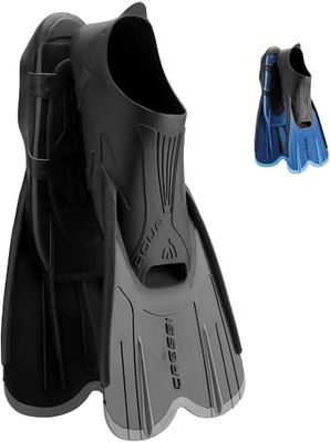 Cressi Agua Short Fins - Korte vinnen met volledige voetzak voor zwemmen of trainen in het zwembad en in de zee