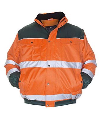 Hydrowear 047497 Leeds Beaverline 3-i-1 pilotjacka, Hi-Vis orange/grön, S-storlek