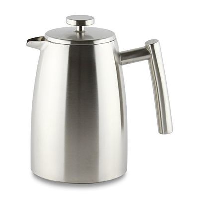 Café Ole "Stal Belmont" 3 kopp dubbelväggig kaffebryggare 6 Cup / 0.8L Satin Finish