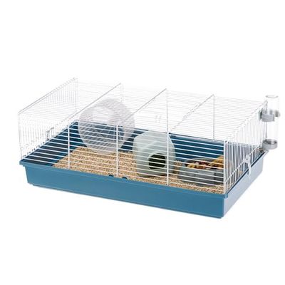 Ferplast Gabbia per Criceti e Topolini CRICETI 11, in Metallo Verniciato e Plastica, Accessori Inclusi, 57,5 x 31 x h 21,5 cm