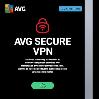 AVG Secure VPN 2025 | 5 Dispositivos | 1 Año | Descarga digital