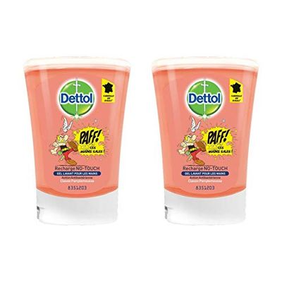 Dettol – no touch recarga para dispensador de sabão automático clássico, 250 ml, conjunto de 2
