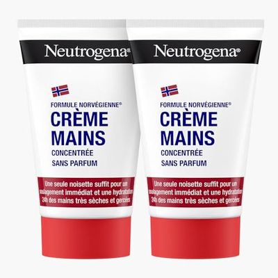 Neutrogena Duo Doftfri lugnande handkräm, 2 x 50 ml