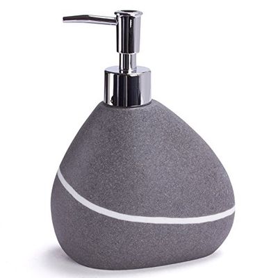 MSV Distributeur de Savon Polyrésine Zen Gris
