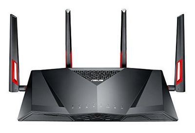 ASUS DSL-AC88U AC3100 Wi-Fi Gigabit Modem Router, Upto 18x Speed than VDSL2, USB 3.0 for LTE/3G Connection, Media Server for (BT Infinity, YouView, TalkTalk, EE and Plusnet Fibre) - Black