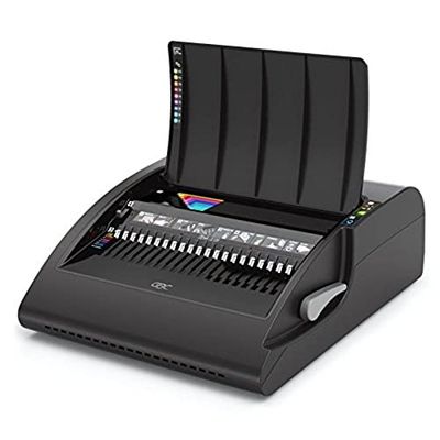 GBC CombBind C210E Máquina de encuadernación, perforación electrónica, capacidad de perforación de 20 hojas, capacidad de encuadernación de 450 hojas, A3, A4 y A5, negro, 4401927UK
