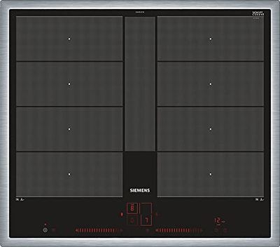 Siemens ex645lyc1e iQ700 hobs elétrico/vitrocerâmica/vidro e cerâmica/58,3 cm/Power Boost função/preto