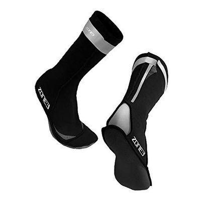 Zone3 Neoprene Swim Socks 2023 - Reflective Silver M