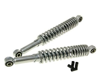 Conjunto de amortecedores universais cromado de 300 mm, Mofa, Mokick, Moped