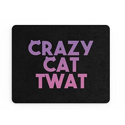 Divertente tappetino per mouse da lavoro in ufficio Mousepad accessori da scrivania computer collega collega gatto pazzo tw* t novità gatto signora animali domestici proprietario MM268