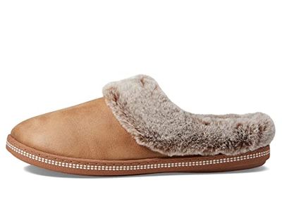 Skechers Cozy Campfire Lovely Life, Pantuflas Mujer, Chestnut Microleather/Faux Fur, 39 EU