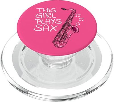 Saxofonista, esta chica toca el saxofón PopSockets PopGrip para MagSafe