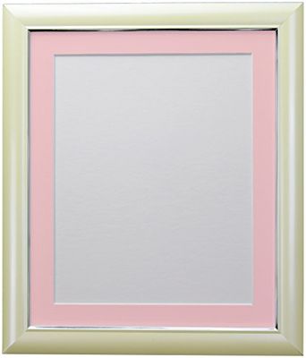 Ramar av post läsk bild foto och affischram, plast, kräm med rosa fäste, A1 bildstorlek A2