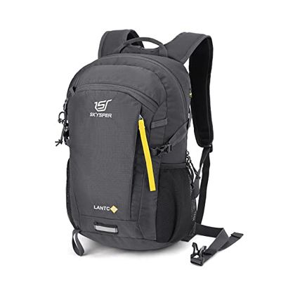 SKYSPER Sac à Dos de Randonnée Ultraléger Sac à Dos avec Système de Ventilation et D'hydratation Dorsale Sac à dos de Trekking en Polyester Respirant 3D Air Mesh Camping en Plein Air