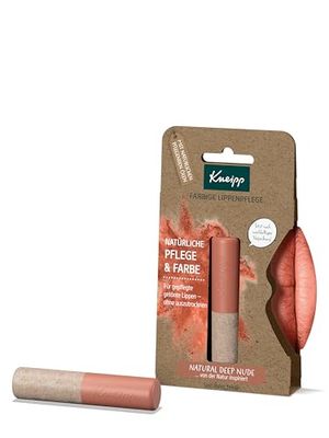 Kneipp Coloured Lip Balm Natural Deep Nude Natural Care & Colour for Nourished Tinted Lips 3.5 g