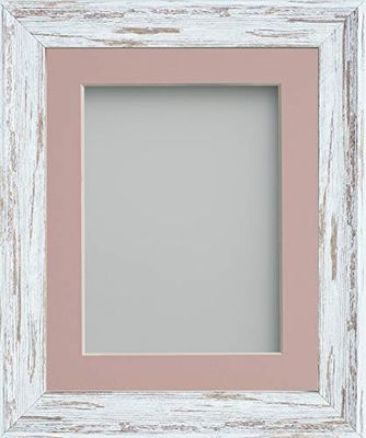 Frame Company Lynton Driftwood Photo Frame with Pink Mount, 14x11 for A4, fitted with perspex