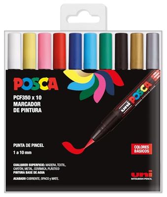 Posca marker case PCF-350 Basic Colors 10 pcs