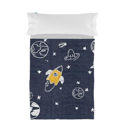 Starspace Juego de sábanas 2 piezas 160x270 cm (Cama 80/90)