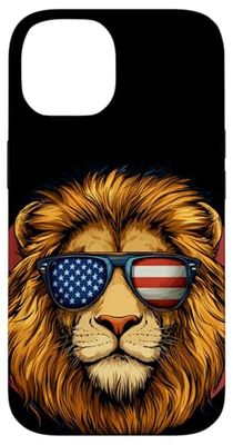 Lunettes de soleil motif drapeau américain Coque pour iPhone 14