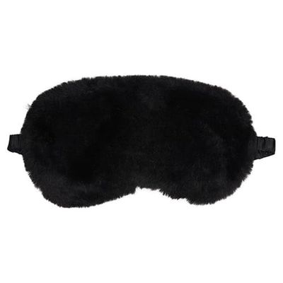 Draeger slaapmasker slaapmasker zwart ultra zacht gewicht kunstbont