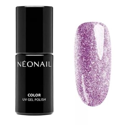 NEONAIL UV nagellack 7,2 ml violett gnistrande blomma neonfärger UV lack glitter gel naglar nageldesign shellack