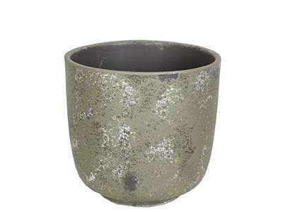CUBREMACETA CERAMICA ANTIQUE GRIS