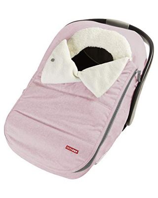 Skip Hop Winter Car Seat Cover: Ultra Plush Fleece, Pink Heather
