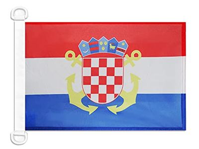 AZ FLAG Bandiera Navale Marina militare Croazia, 30 x 45 cm speciale Nautismo, Padiglione Nautico