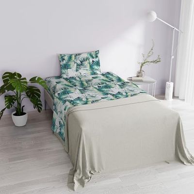 Italian Bed Linen DAFNE Tryckt Sängset, Mikrofiber, Maui, Singel