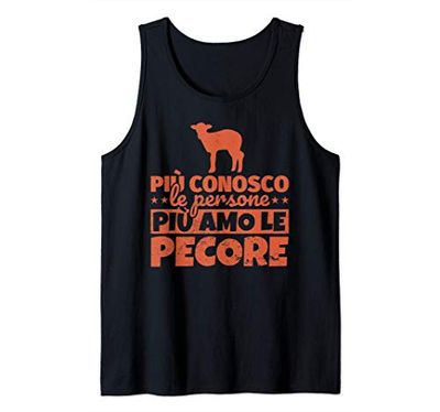 Pecora Regalo Divertente Amo le Pecore Canotta