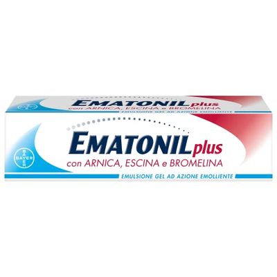 Ematonil Plus Emulsione Gel con Arnica, Escina, Bromelina e Mentolo, Crema per Ematomi, Piccoli Traumi e Contusioni ad Azione Emolliente, Dona Sollievo per Adulti e Bambini, 50 ml