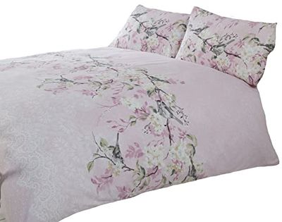 Rapport Home Eloise Parure de lit Super King Size en Polyester et Coton Rose