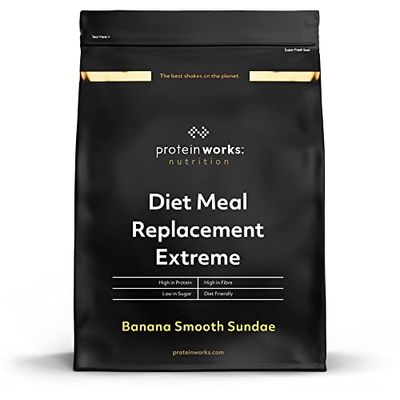 Sustitutivo de Comidas Extreme | Sundae de Plátano Suave | Comida Nutricionalmente Completa | Vitaminas Potenciadoras del Sistema Inmune | THE PROTEIN WORKS | 2kg