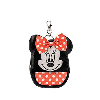 DISNEY Mini porte-clés Minnie Mouse noir et rouge, Noir, blanc et rouge, Taille unique, Moderne