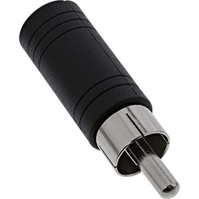 InLine 20263 Adattatore Audio con Presa Jack, Nero