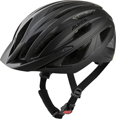 ALPINA Unisex - Volwassenen, PARANA Fietshelm, black-neon yellow matt, 55-59 cm