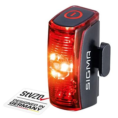 SIGMA Infinity | Luz Trasera LED con 16 Horas de iluminación | Luz Trasera Recargable a batería