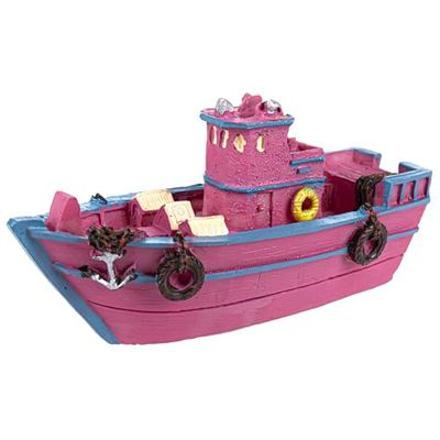 Aquavie - Oliver' s Boat - Barca - Decorazione per Acquario - 12,5 x 5 x 6,5 cm