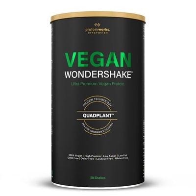 Protein Works - Vegan Wondershake, Vegan Protein Shake, High-Protein Plant-Based Nutrition, 30 Servings, Chocolate Bueno, 750g