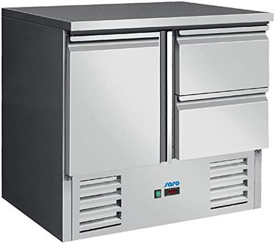 Saro Vivia S 901 S/S Top - Tavolo da Lavoro in Acciaio Inox, 2 x 1/2
