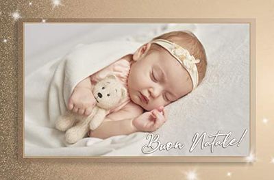 Biglietto di auguri per natale - biglietto d'auguri personalizzato con la tua foto 10 pezzi busta compresa