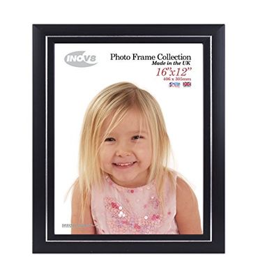 Inov8 Framing Photo Frame 53 Black 16x12 2PK, Pack of 2