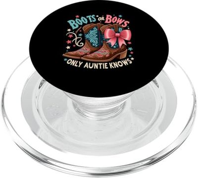 Anuncio de botas o lazos que solo la tía conoce a la tía del bebé PopSockets PopGrip para MagSafe