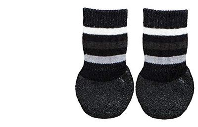 Trixie Non-Slip Socks for Dog, Black, Small/Medium