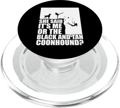 Dueño de perro Coonhunting Coonhound Coonhunter negro y marrón PopSockets PopGrip para MagSafe