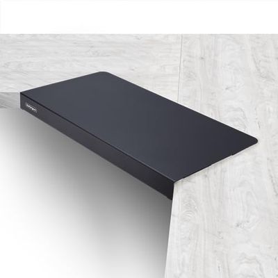 StarTech.com Clamp-On Steel Desk Corner Sleeve for L-Shaped/Corner Desk, For 0.5-1.5in (12.7-38.1mm) Desks, Increase Space for Keyboard/Mouse, Desk Extender/Tray For Wooden/Steel Desks (DSKCRNRSLV)