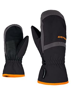 Ziener LEJANOS AS(R) Mitten Glove Junior, Guanti da Sci/Sport Invernali, Impermeabili, Traspiranti. Bambini, Nero-Black/Graphite, 7