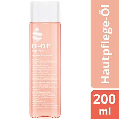 Bi-Oil® com vitamina A, óleo especial para os cuidados da pele ajuda a aliviar as estrias e cicatrizes Ajuda na pele seca e com um tom desigual de pele, 200 ml