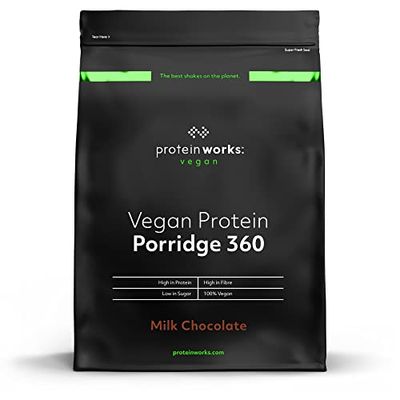 The PROTEIN WORKS - Vegan Protein Porridge 360 | High Protein Breakfast | Plant-Based | Chocolate | 450g