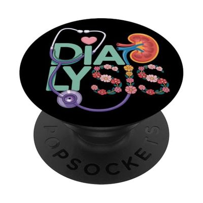 Enfermera Técnica en diálisis - Latido cardíaco renal PopSockets PopGrip Adhesivo